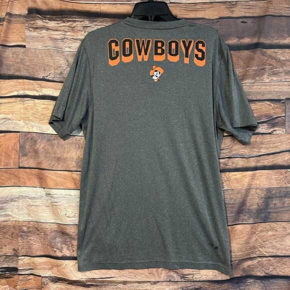Colosseum Oklahoma State Cowboys XL T-Shirt Gray Mens Fan Apparel NCAA OSU Tee - Picture 5 of 8